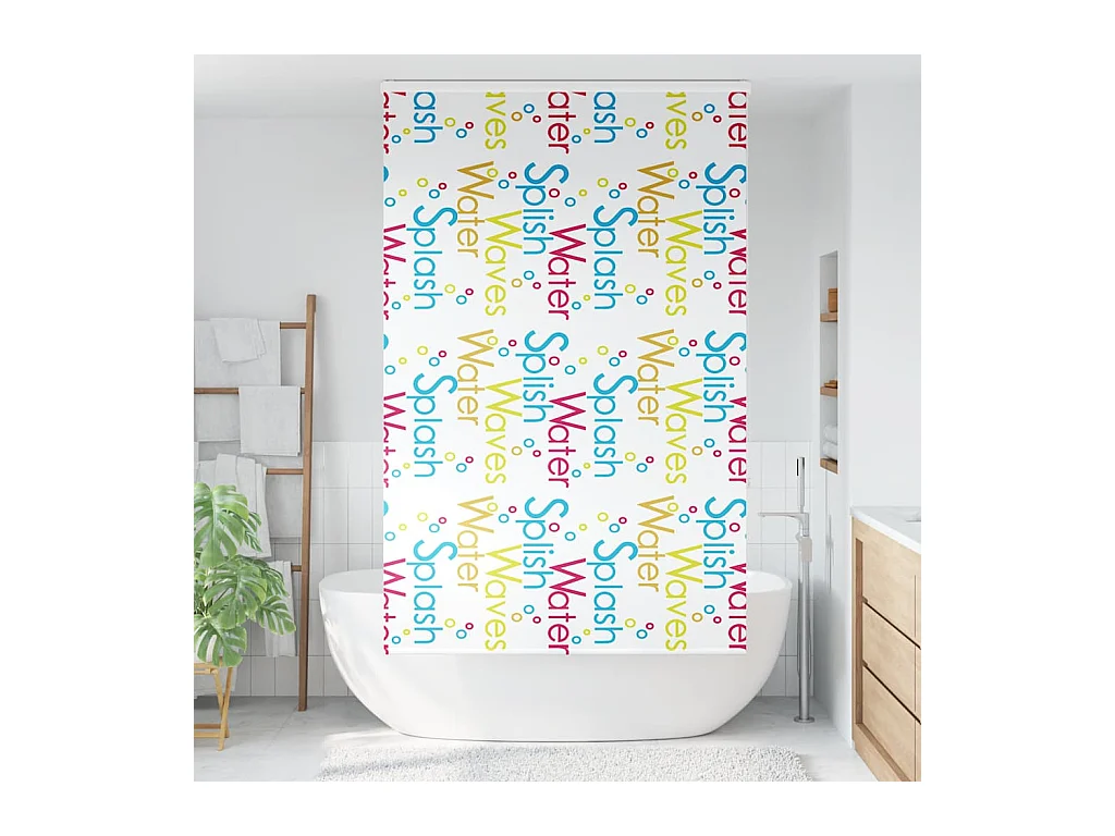 Store enrouleur de douche avec cassette largeur du tissu 136 cm