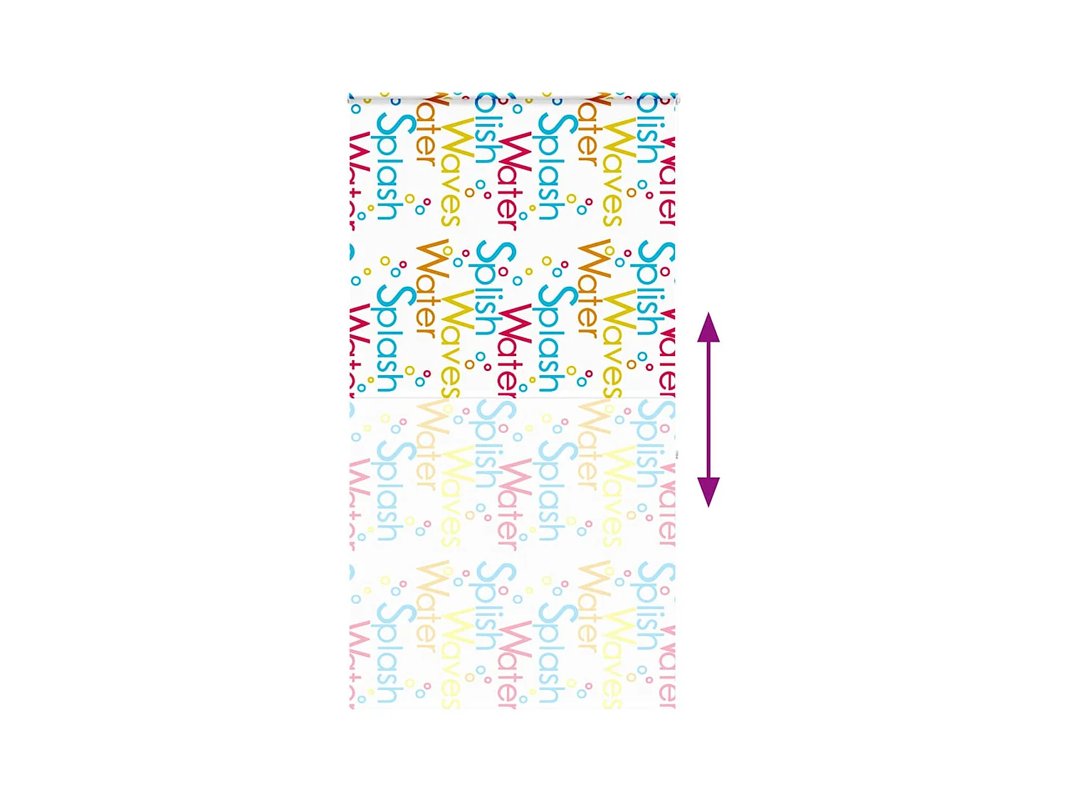 Store enrouleur de douche avec cassette largeur du tissu 136 cm