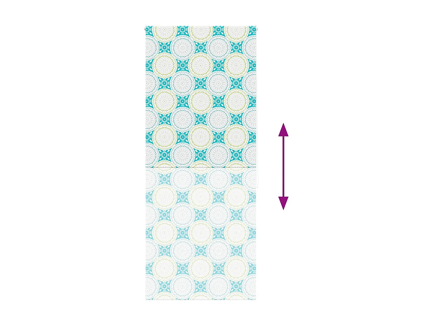 Store enrouleur de douche 100x240 cm largeur du tissu 96 cm