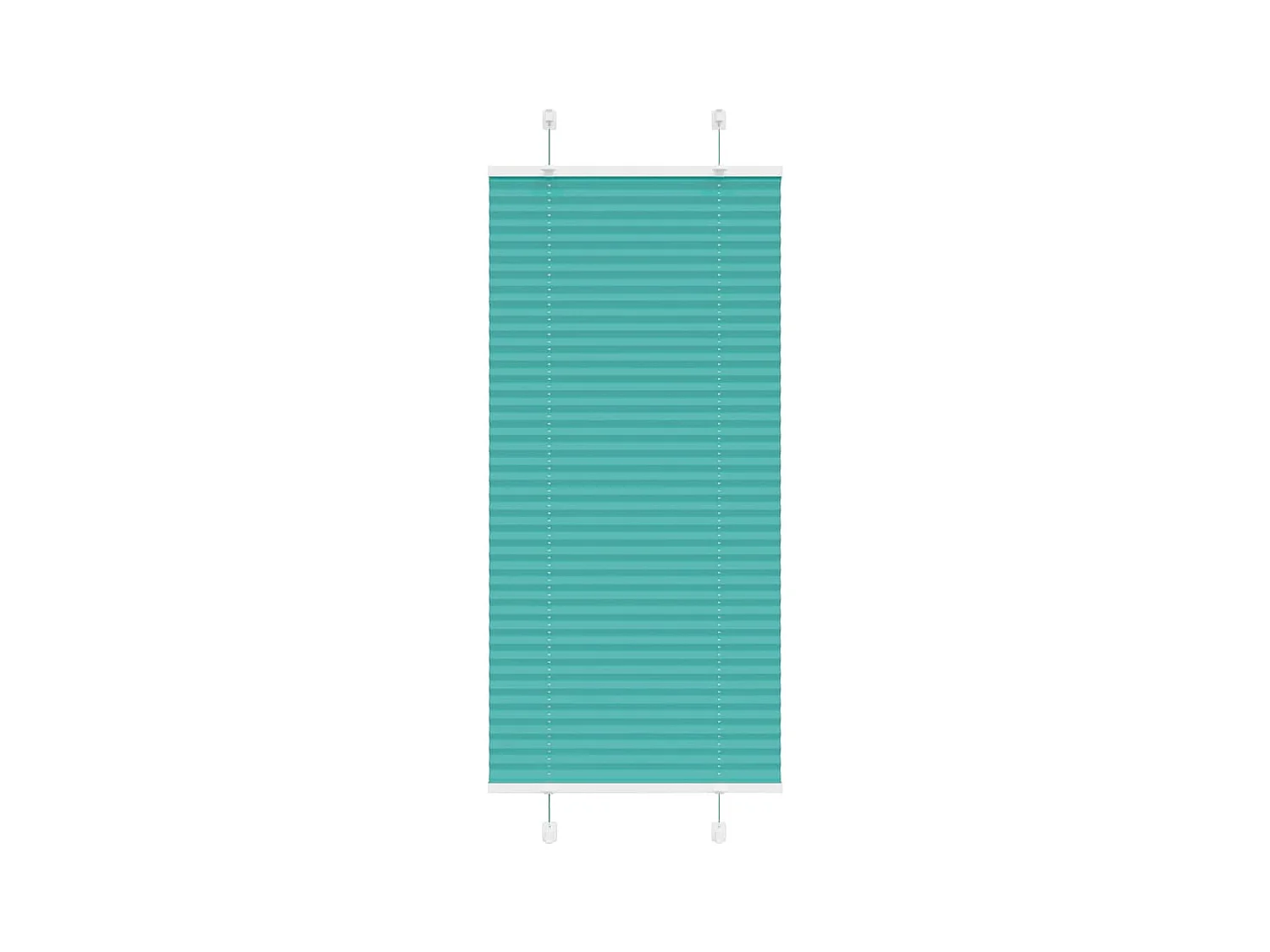 Store plissé vert pétrole 55x100 cm largeur du tissu 54,4 cm