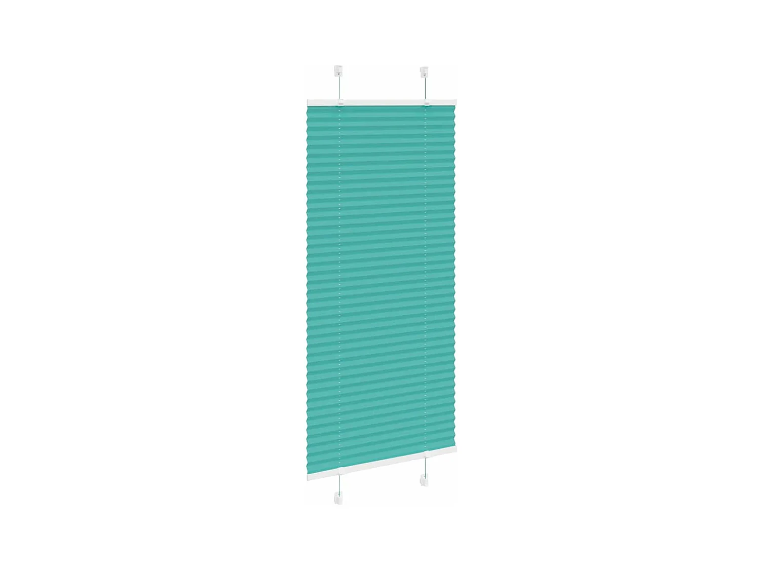 Store plissé vert pétrole 55x100 cm largeur du tissu 54,4 cm