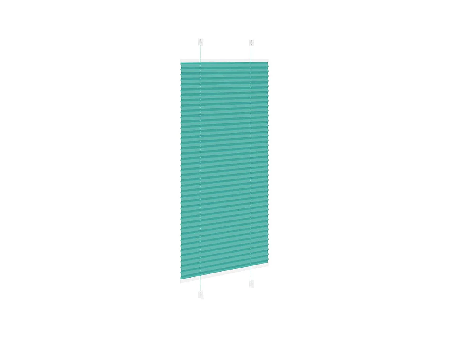 Store plissé vert pétrole 55x100 cm largeur du tissu 54,4 cm