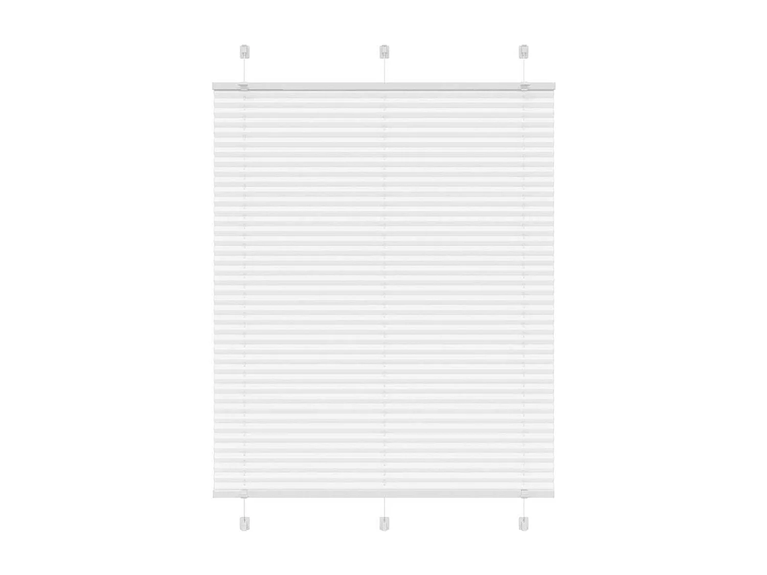 Plissé rolgordijn 105x150 cm stofbreedte 104,4cm polyester wit