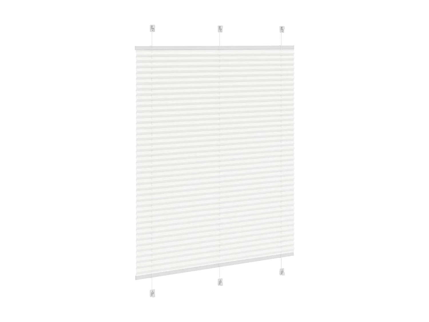 Plissé rolgordijn 105x150 cm stofbreedte 104,4cm polyester wit