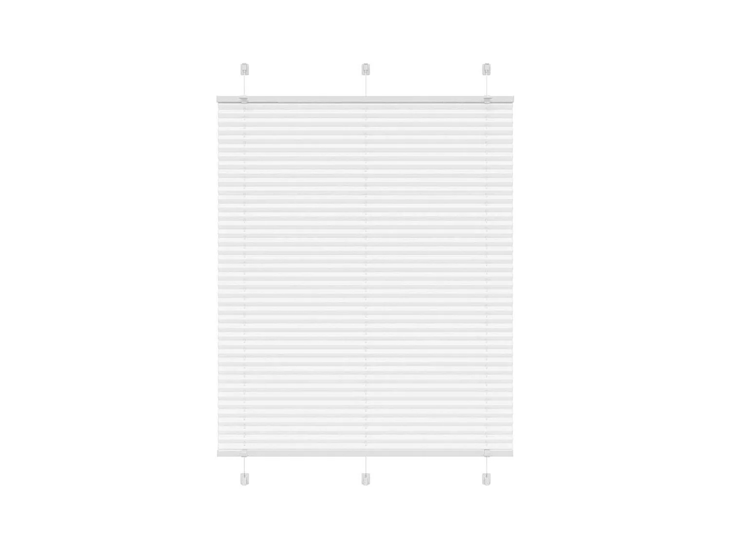 Store plissé blanc 105x150cm largeur du tissu 104,4cm polyester