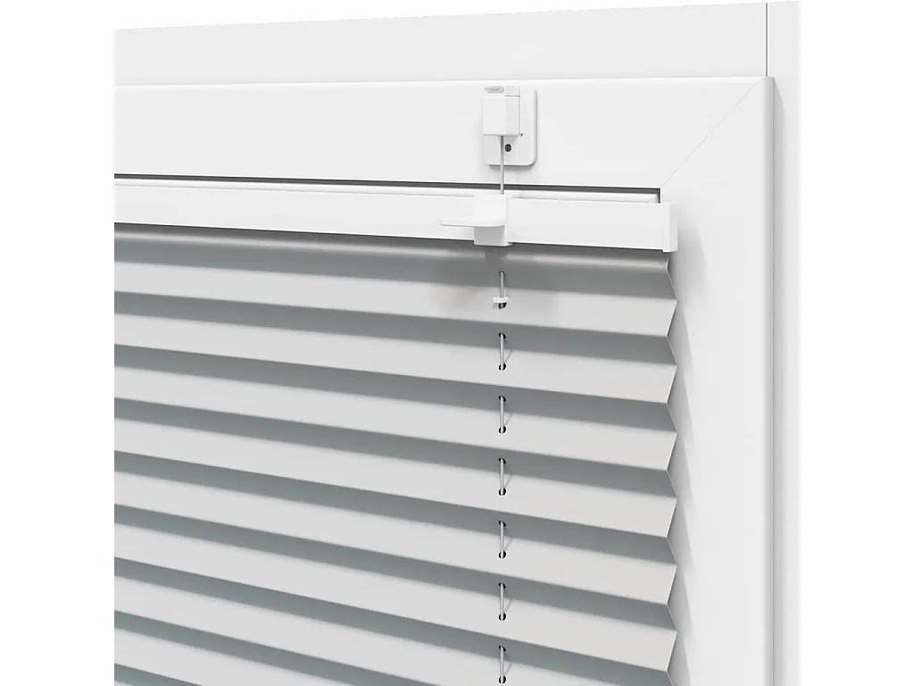 Store plissé gris clair 40x150 cm largeur du tissu 39,4 cm