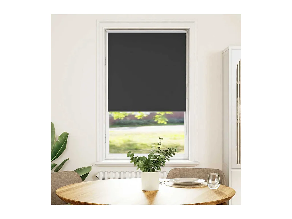 Estor Enrollable Opaco negro 70x150 cm Tela Ancho 65,7 cm