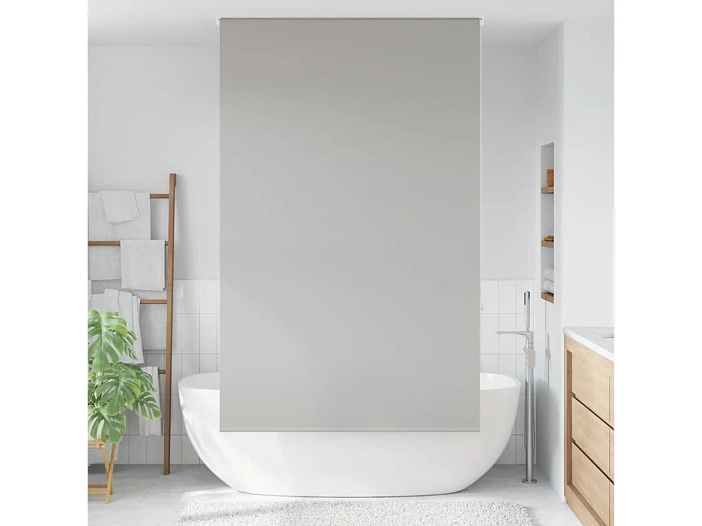 Store enrouleur de douche 130x240 cm largeur du tissu 126 cm