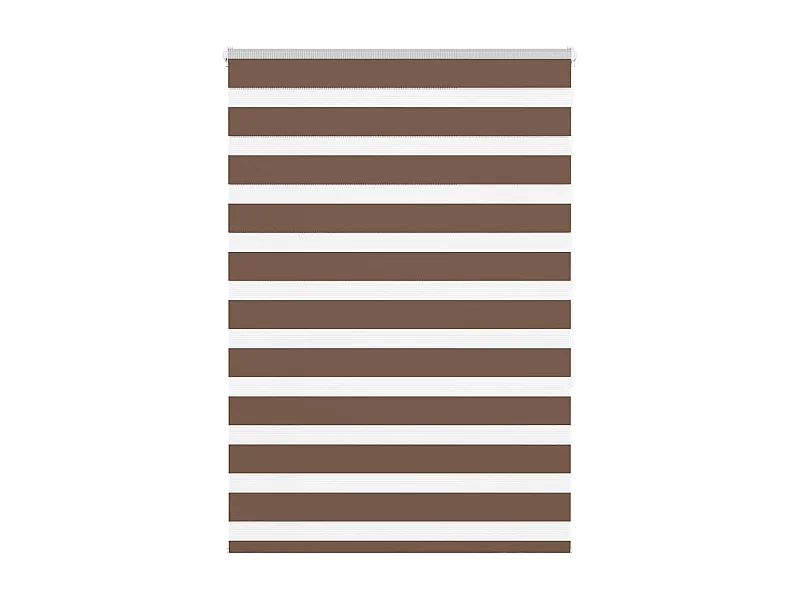 Store zèbre marron 105x150cm largeur du tissu 100,9cm polyester