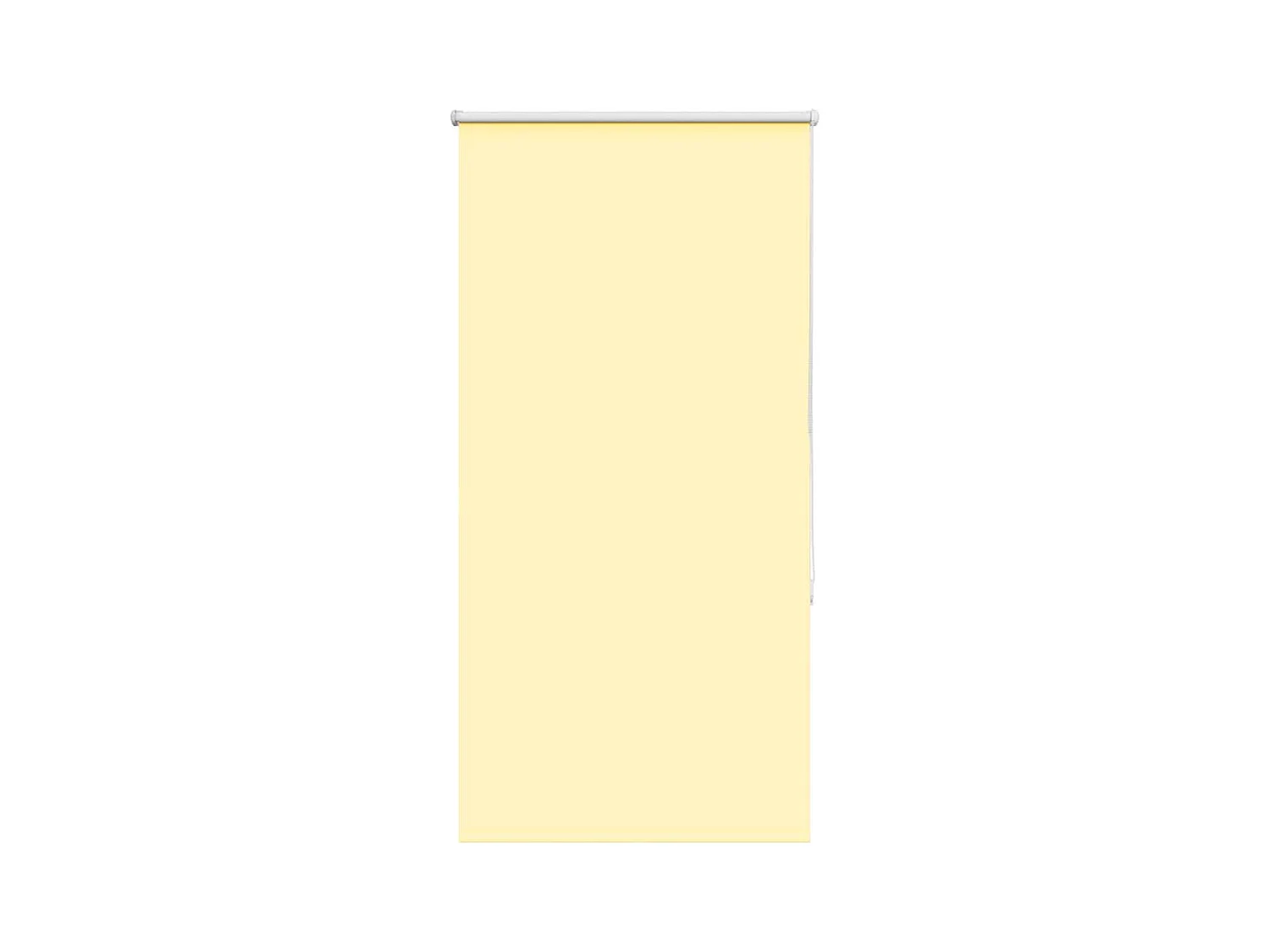 Rolgordijn verduisterend 75x130 cm stofbreedte 70,7cm geel