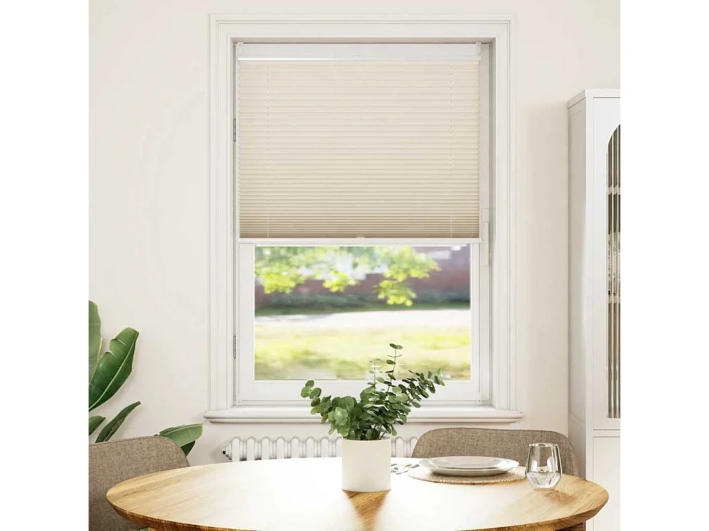 Store plissé 80x125 cm Crème