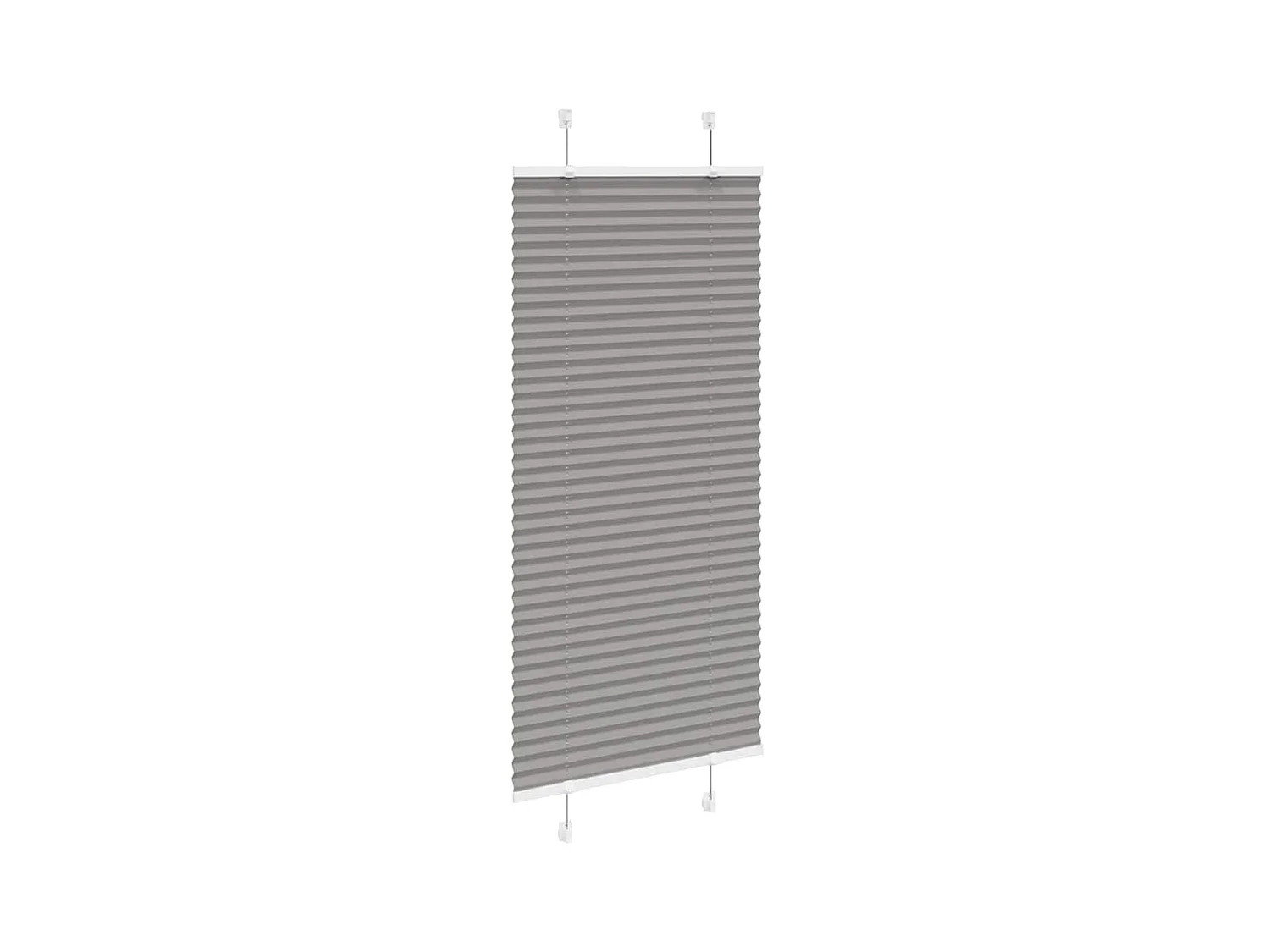 Store plissé anthracite 60x100 cm largeur du tissu 59,4 cm