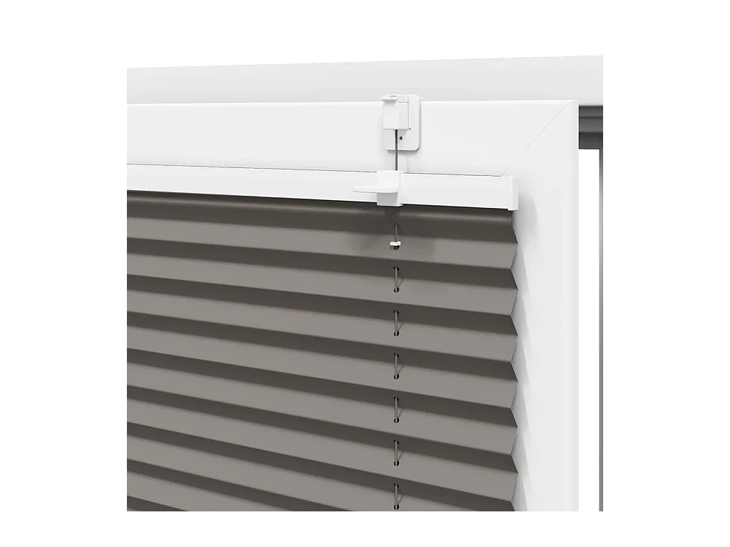Store plissé anthracite 60x100 cm largeur du tissu 59,4 cm
