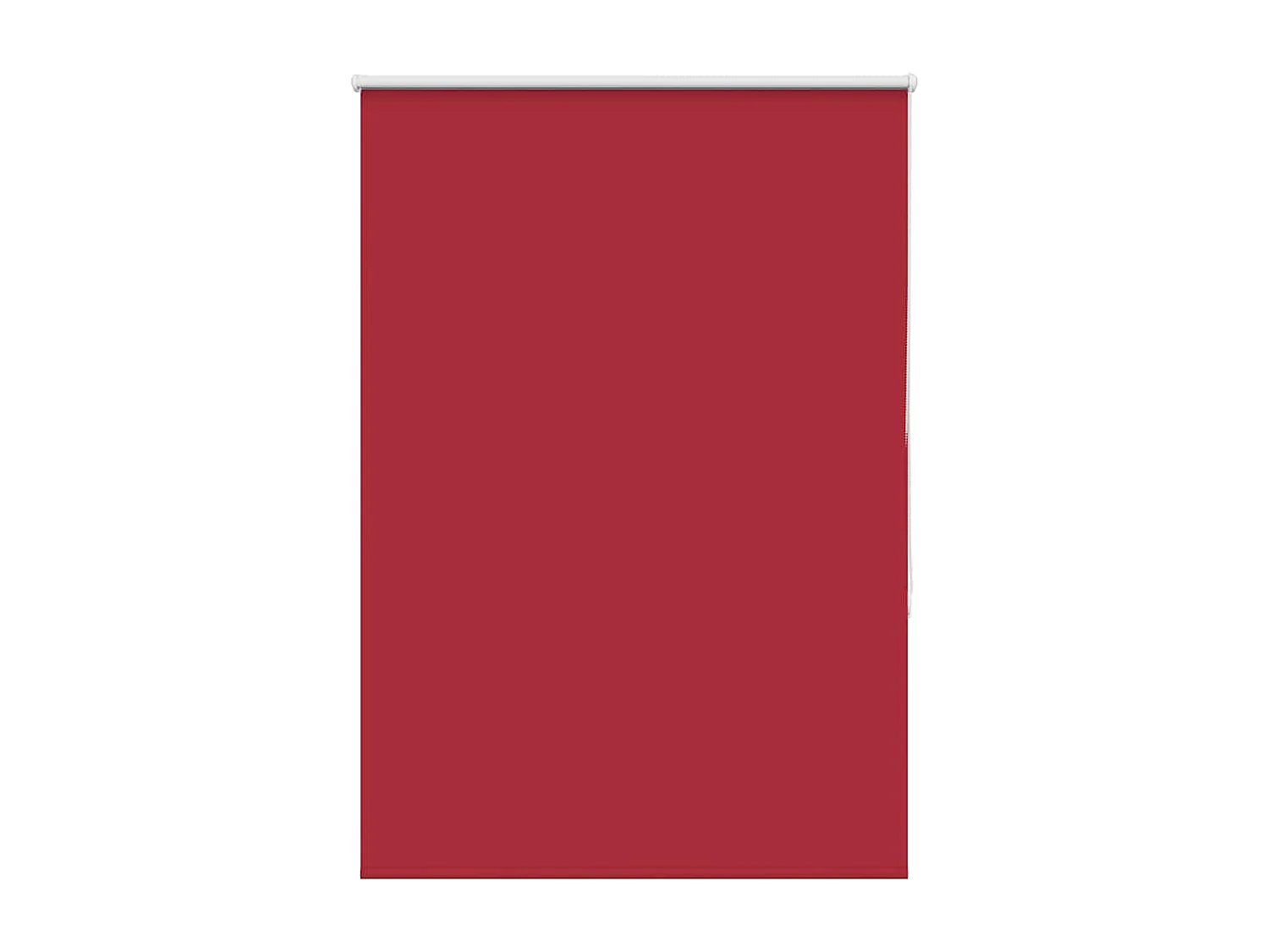 Store enrouleur occultant rouge largeur du tissu 110,7 cm