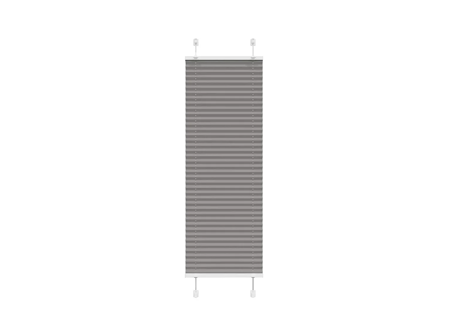 Store plissé anthracite 45x150 cm largeur du tissu 44,4 cm
