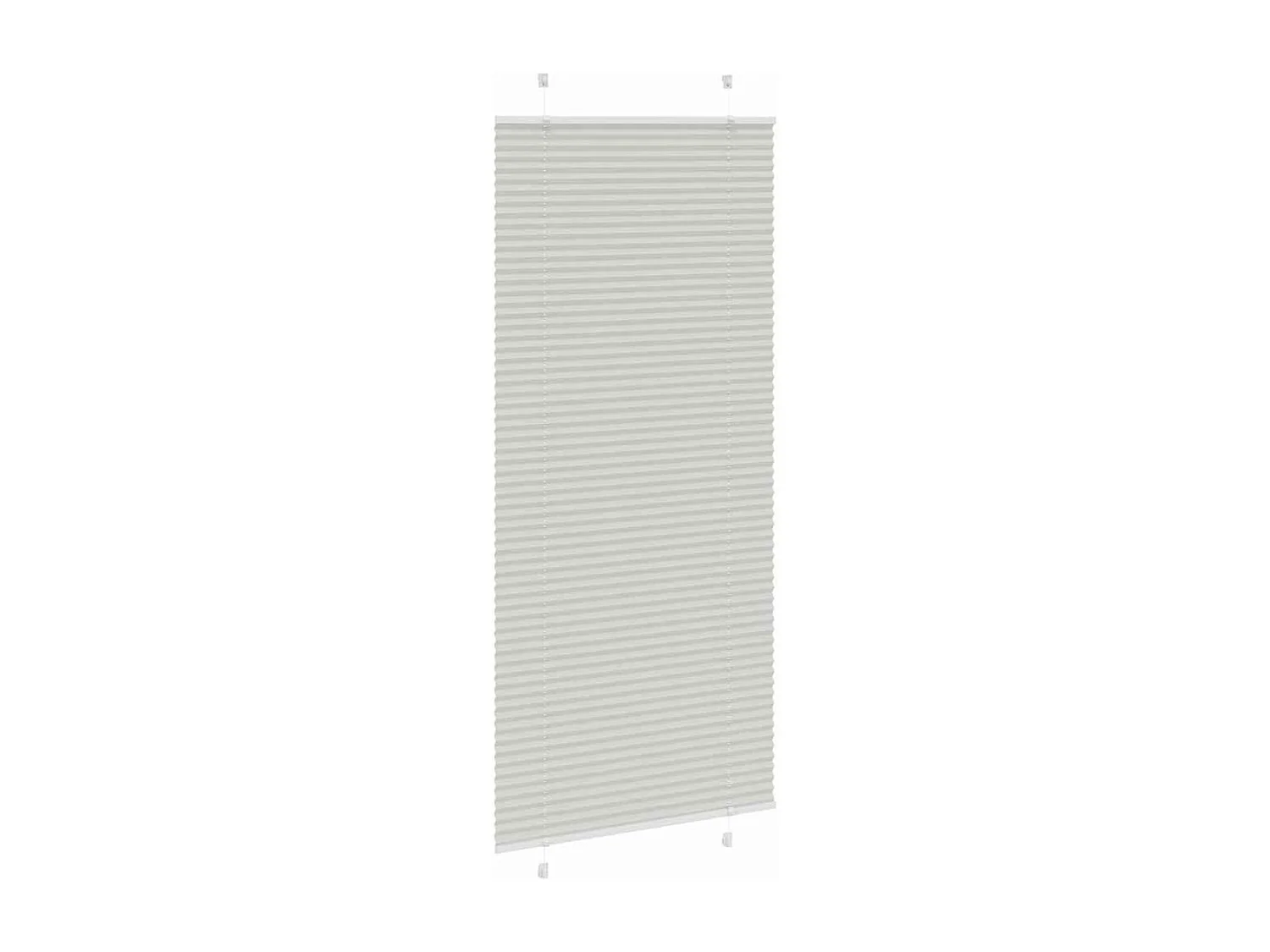 Store plissé gris clair 90x200 cm largeur du tissu 89,4 cm