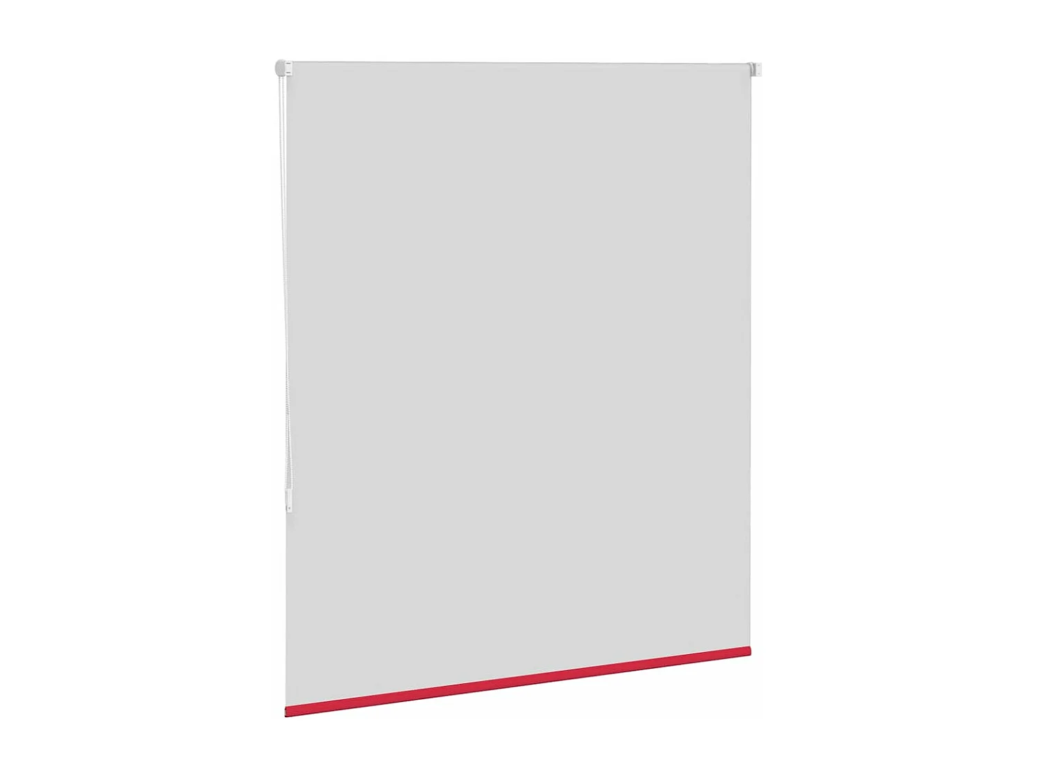 Store enrouleur occultant rouge largeur du tissu 131,6 cm