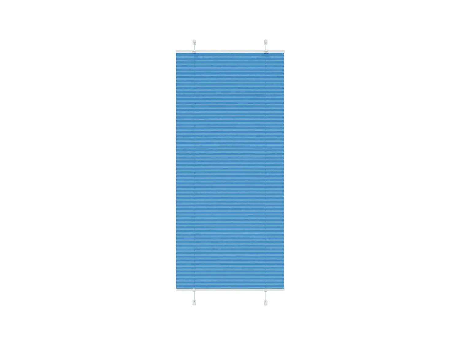 Plissé rolgordijn 85x200 cm stofbreedte 84,4 cm polyester blauw