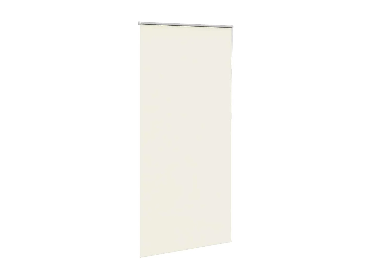 Store enrouleur occultant blanc cassé 115x230 cm largeur tissu