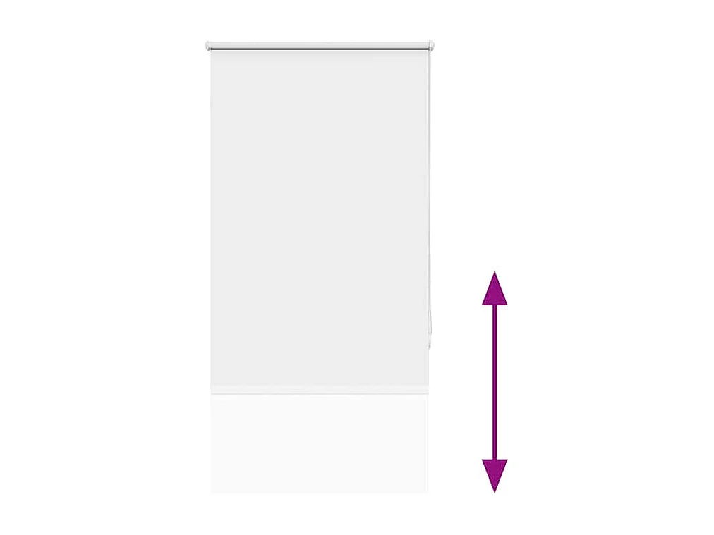 Estor Enrollable Opaco Blanco 65x230 cm Tela Ancho 60,7 cm