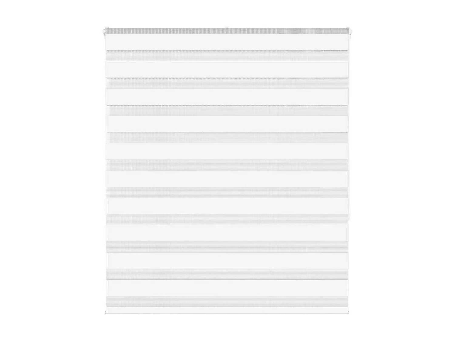 Store zèbre blanc 135x150 cm largeur du tissu 130,9cm polyester