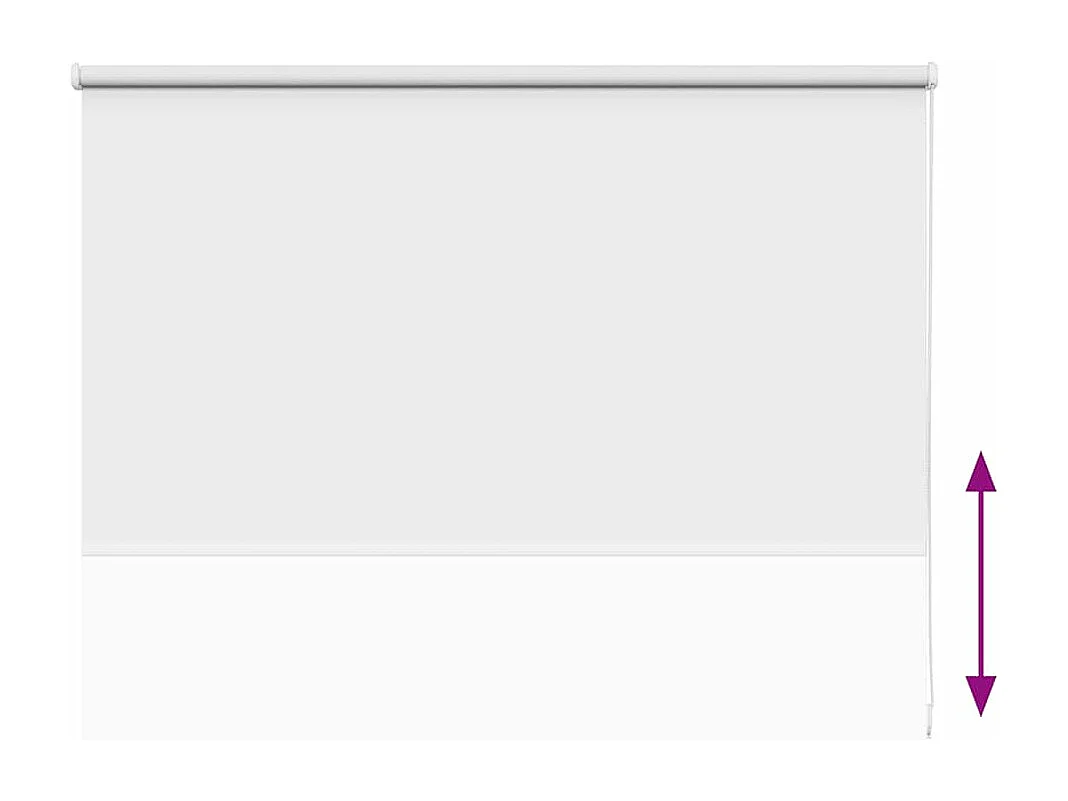 Rolgordijn verduisterend wit 120x175 cm stofbreedte 116,6 cm