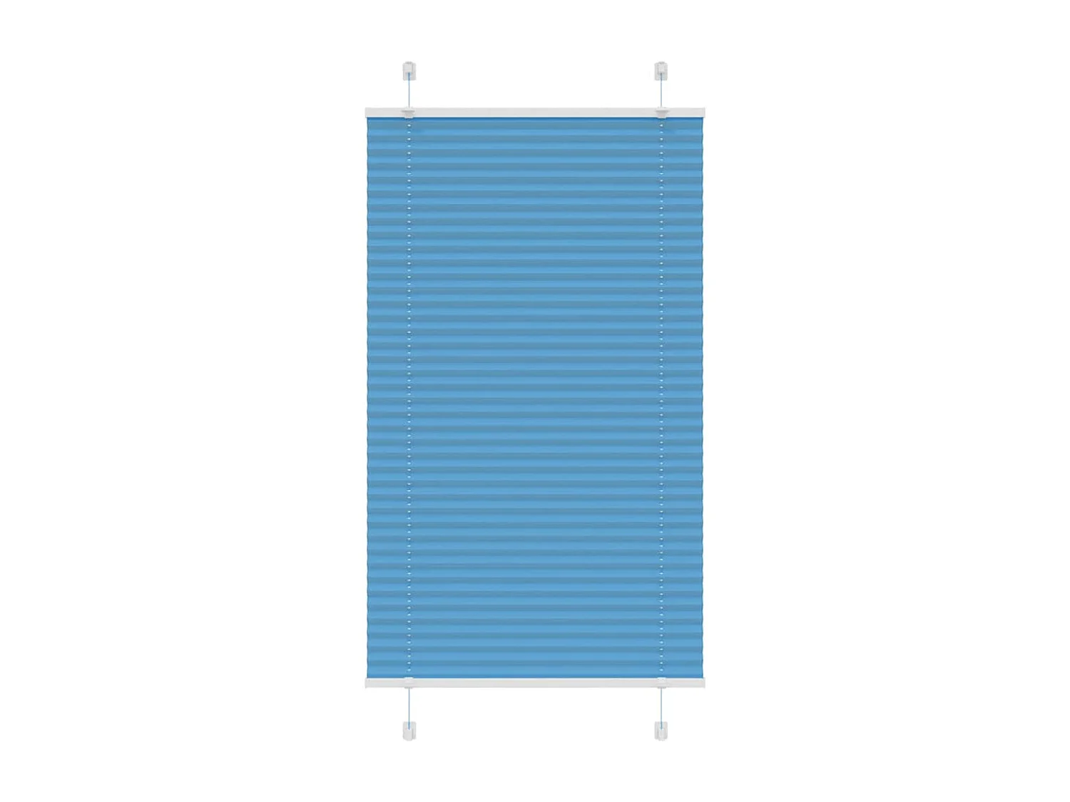 Store plissé bleu 80x150 cm largeur du tissu 79,4 cm polyester