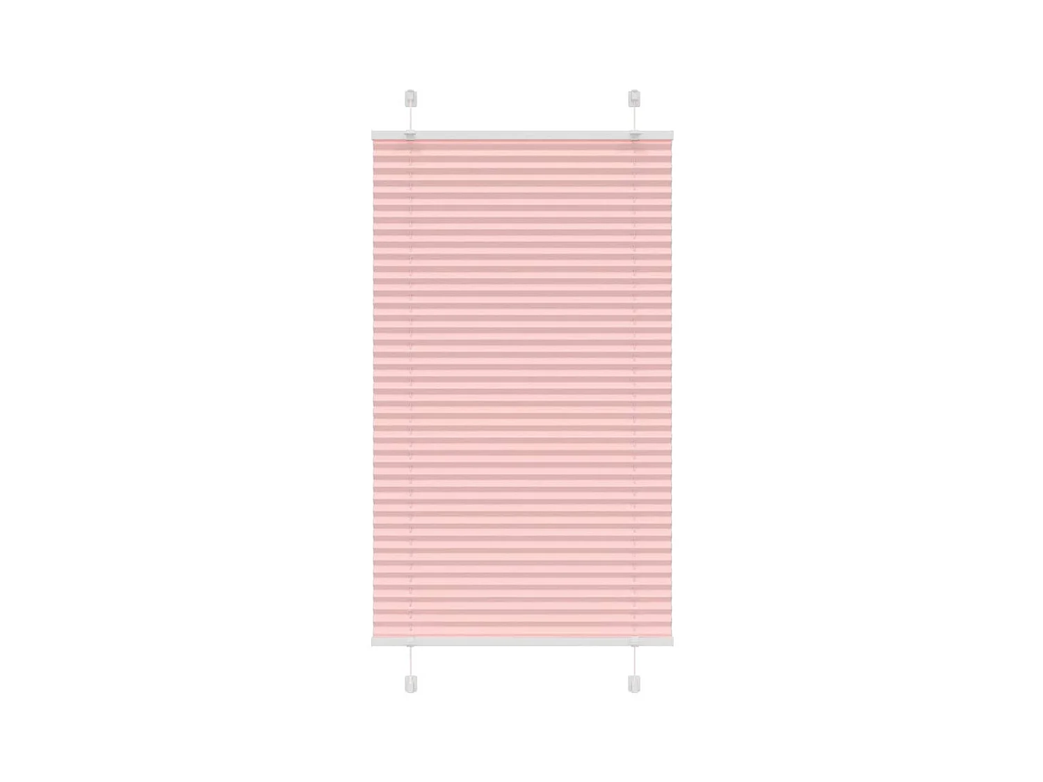 Plissé rolgordijn 70x100 cm stofbreedte 69,4 cm polyester roze