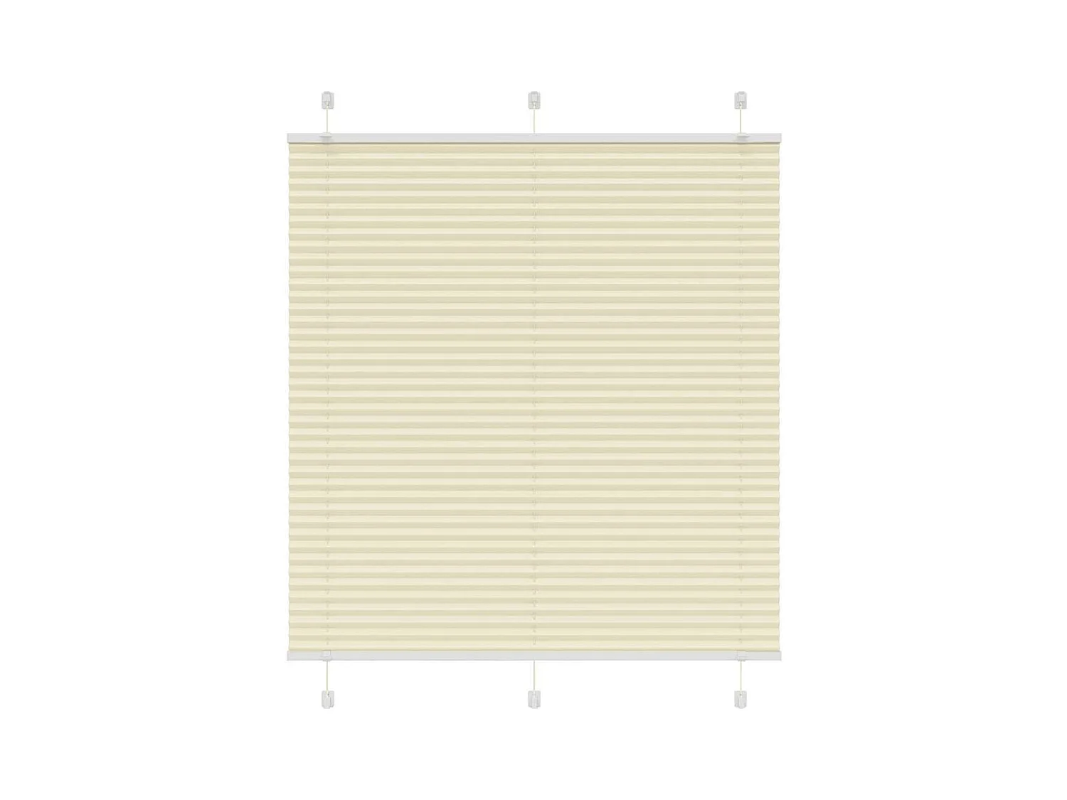 Store plissé crème 115x100cm largeur du tissu 114,4cm polyester
