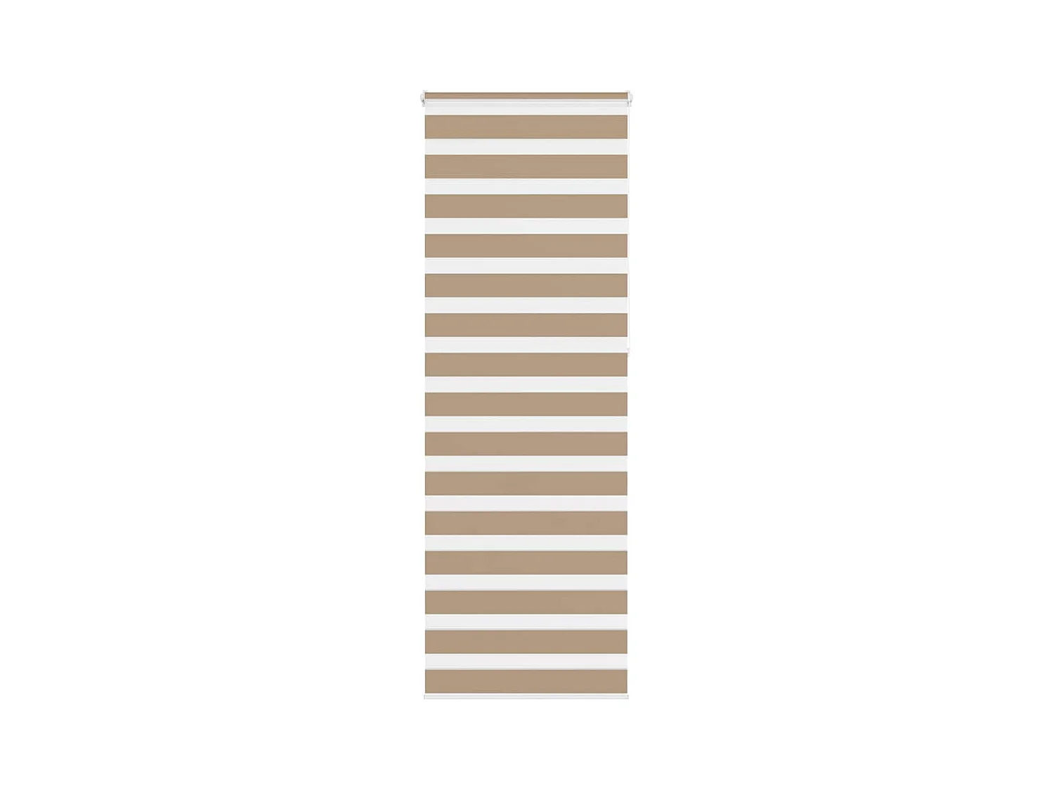 Store zèbre marron sable largeur du tissu 85,9 cm polyester