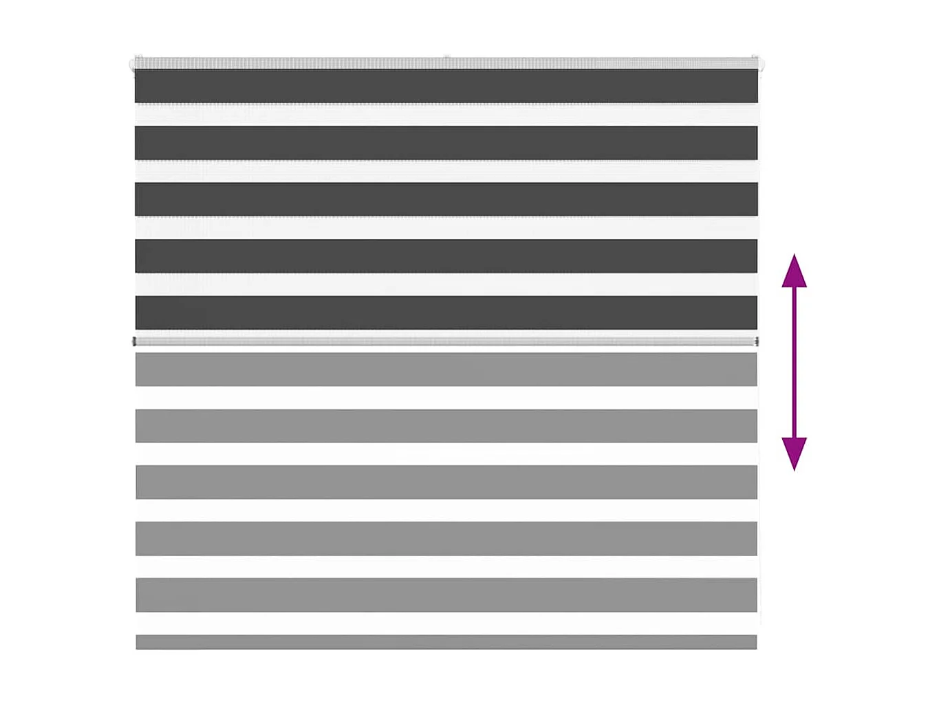 Cortina de zebra 165x100 cm largura do tecido 160,9cm poliéster