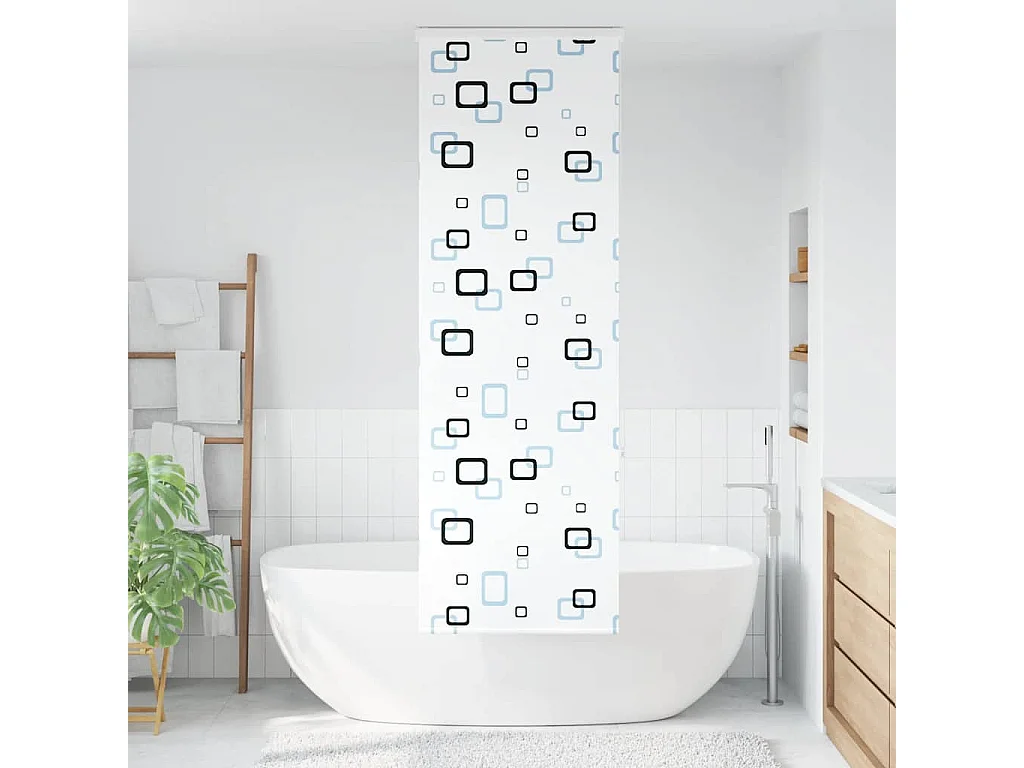 Estor enrollable para ducha con casete 80x240cm tela ancho 76cm