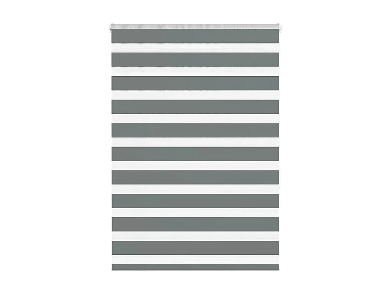 Store zèbre gris foncé largeur du tissu 110,9 cm polyester