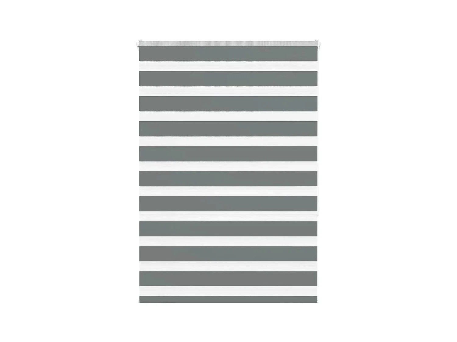 Zebra rolgordijn 115x150 cm stofbreedte 110,9 cm donkergrijs