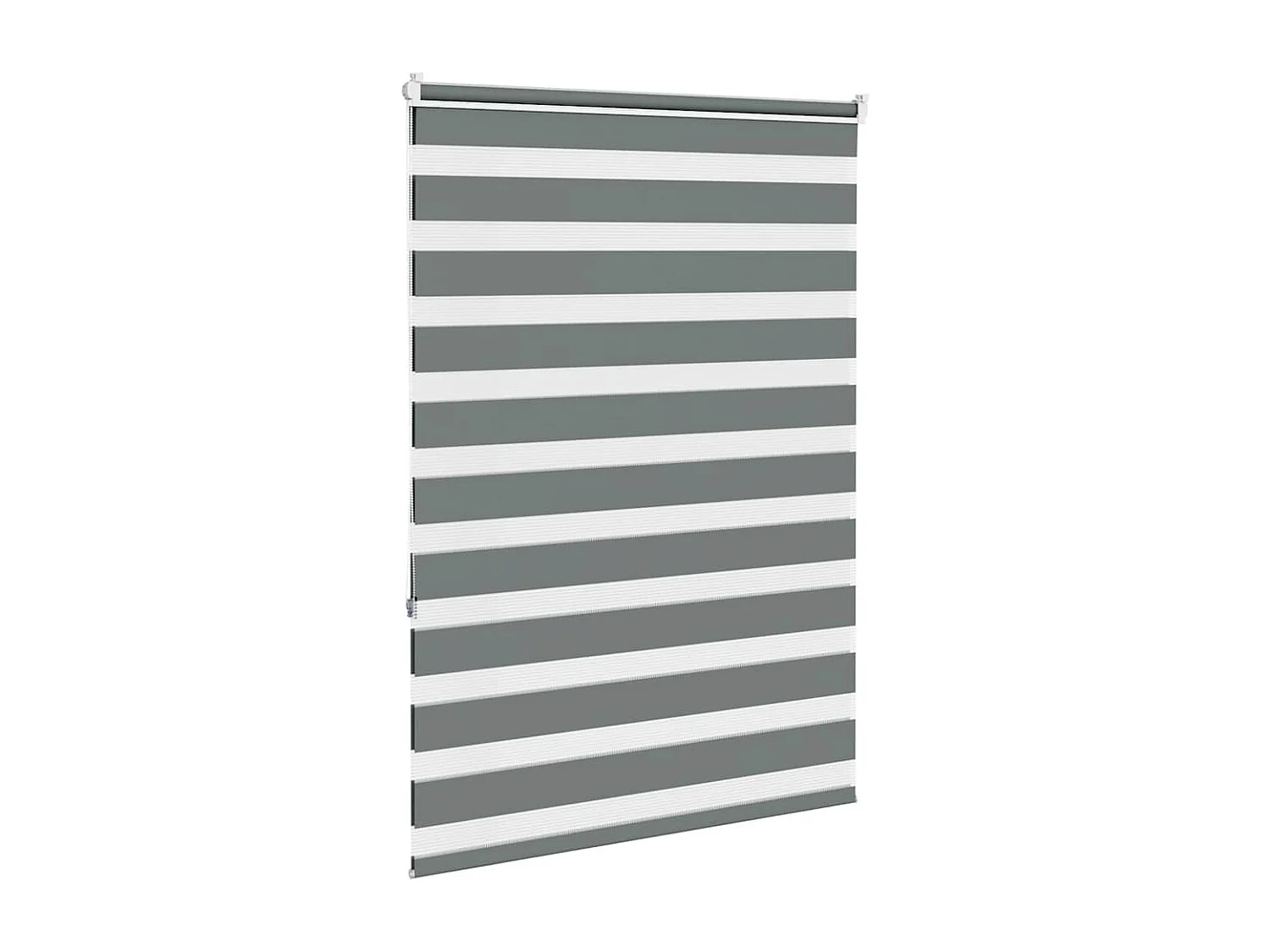 Store zèbre gris foncé largeur du tissu 110,9 cm polyester