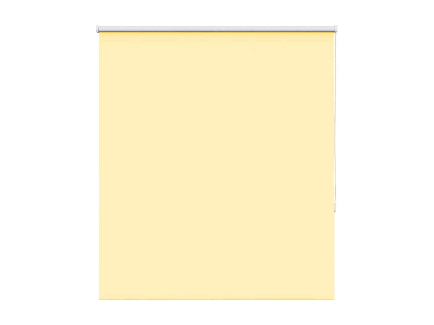 Store enrouleur occultant jaune largeur du tissu 116,6 cm