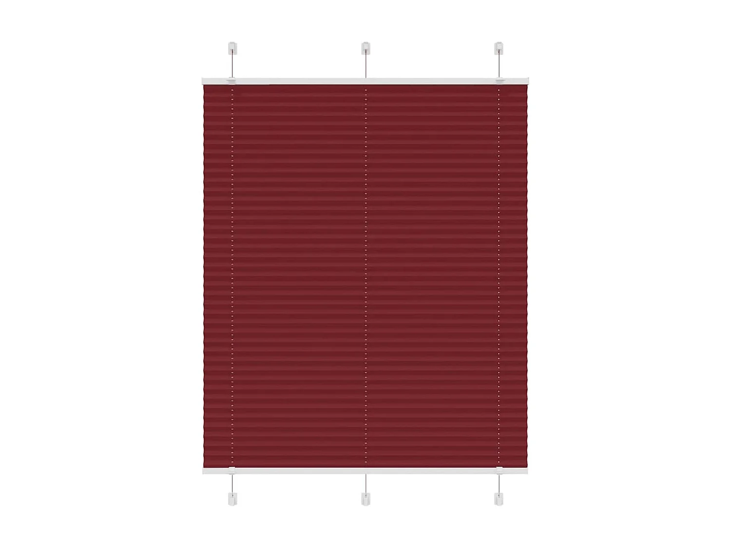 Estor Plisado rojo burdeos 105x150 cm Tela Ancho 104,4 cm