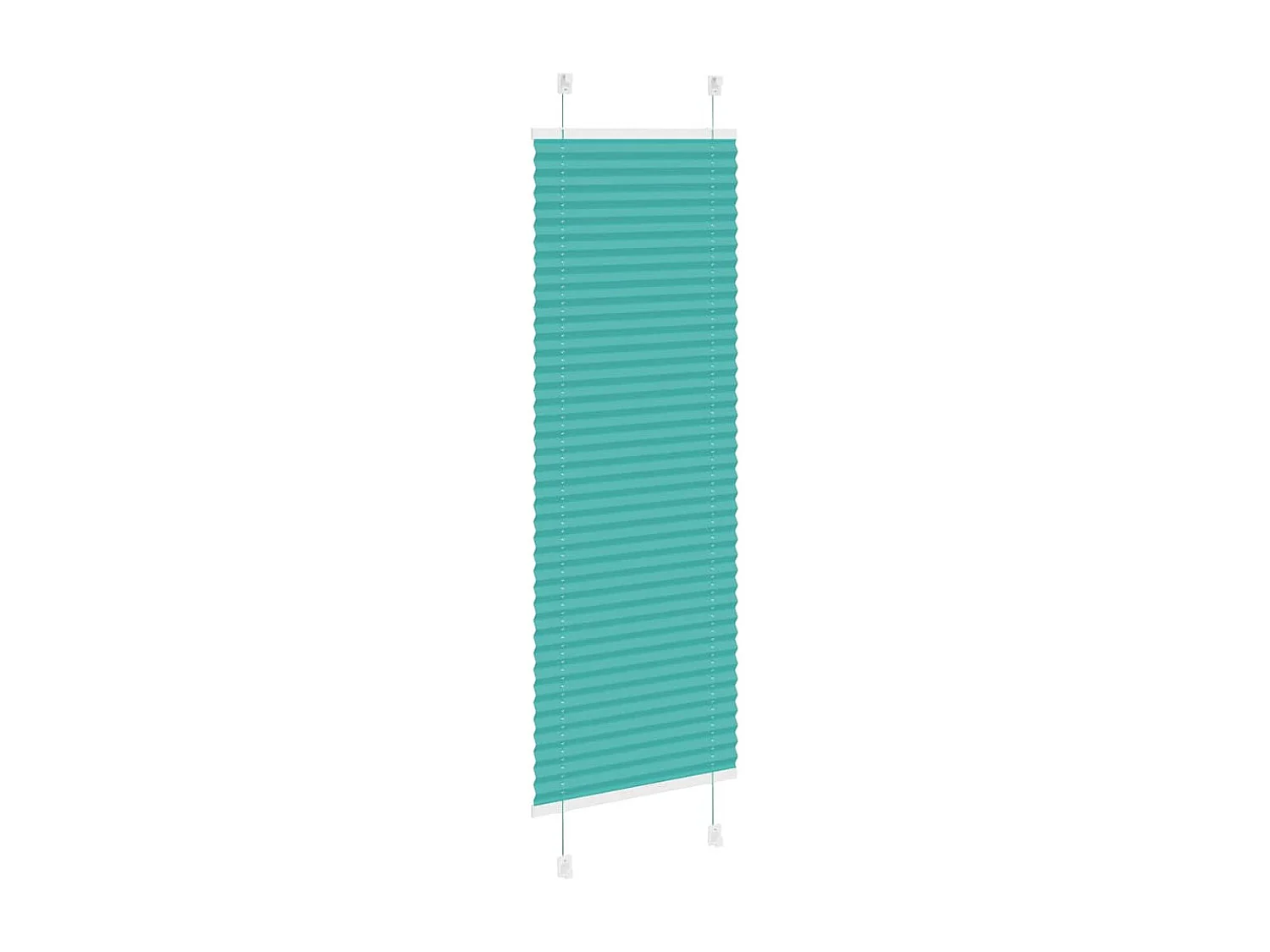 Store plissé vert pétrole 45x150 cm largeur du tissu 44,4 cm