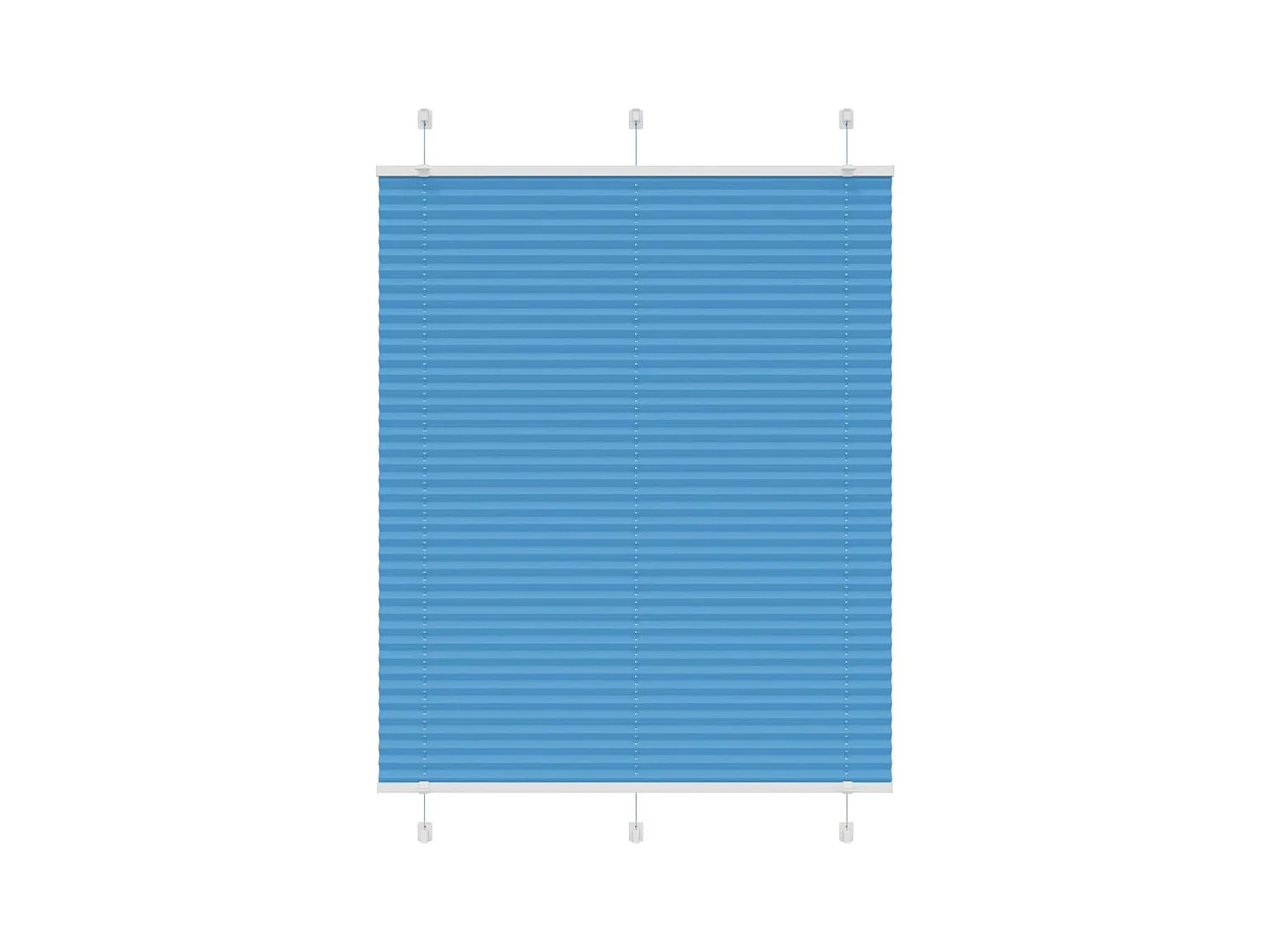 Store plissé bleu 110x100 cm largeur du tissu 109,4cm polyester