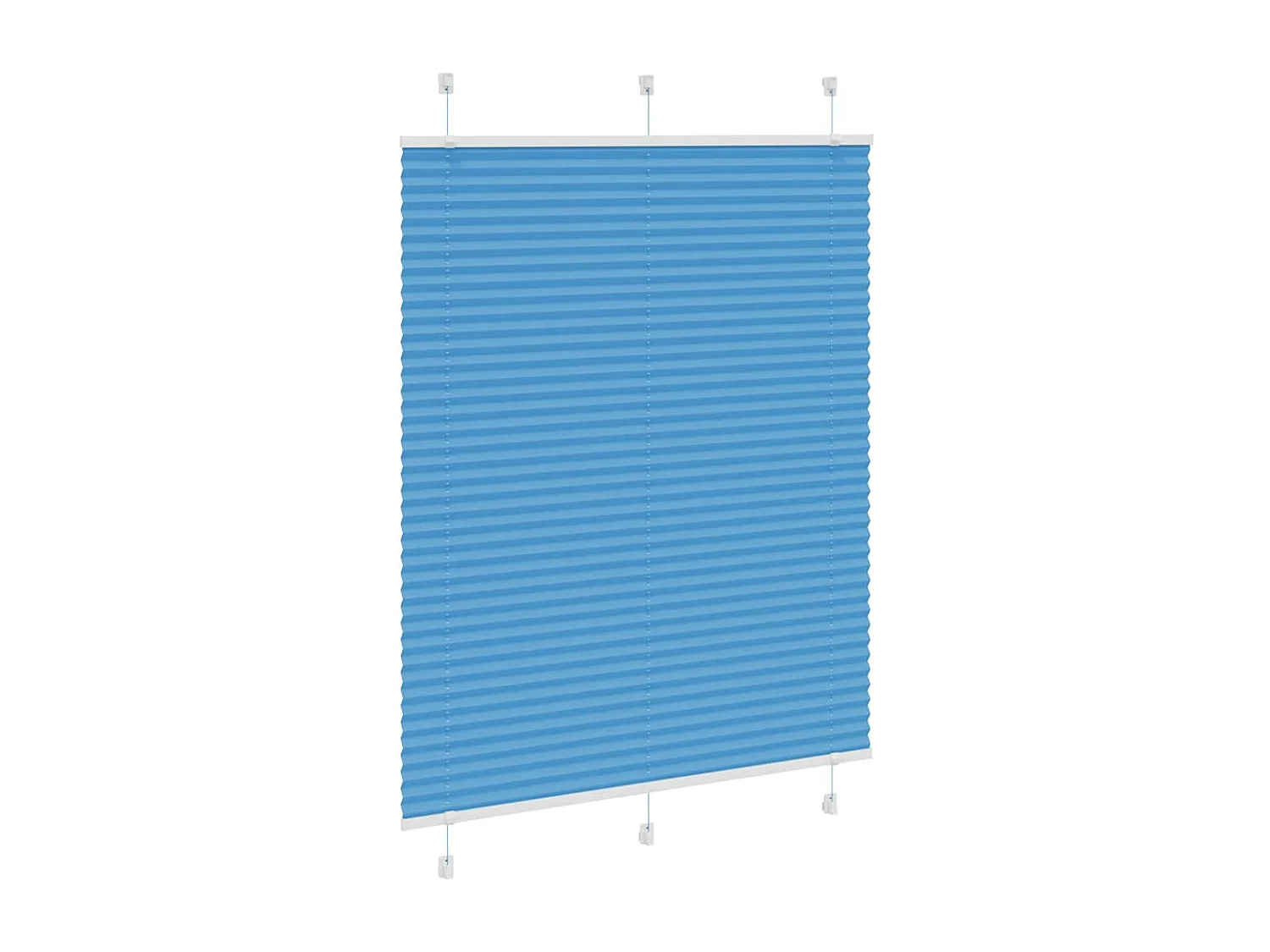 Store plissé bleu 110x100 cm largeur du tissu 109,4cm polyester