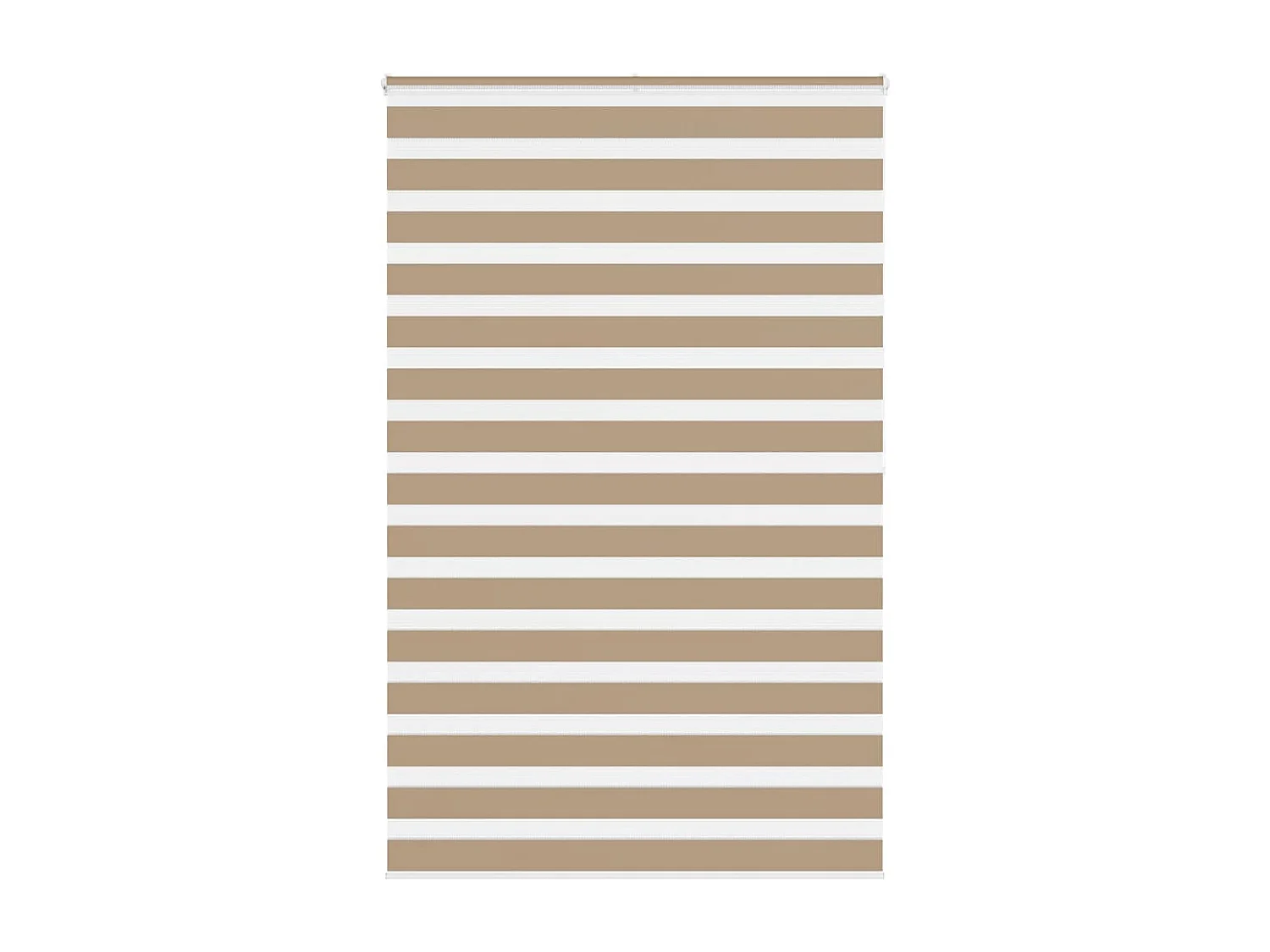 Store zèbre marron sable largeur du tissu 135,9 cm polyester