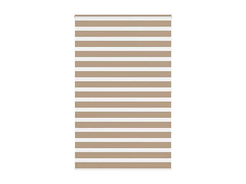 Store zèbre marron sable largeur du tissu 135,9 cm polyester