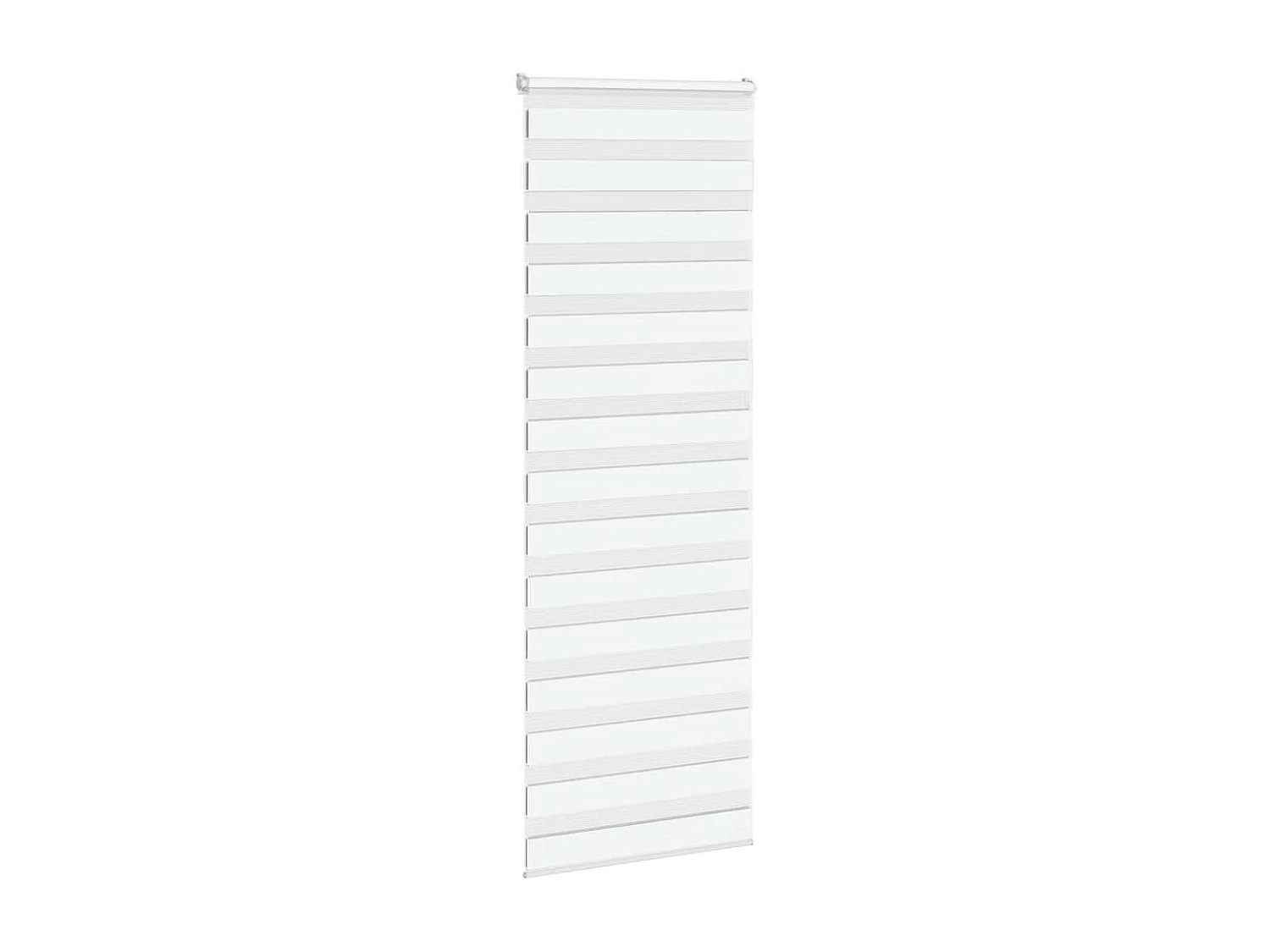 Store zèbre blanc 85x230 cm largeur du tissu 80,9 cm polyester