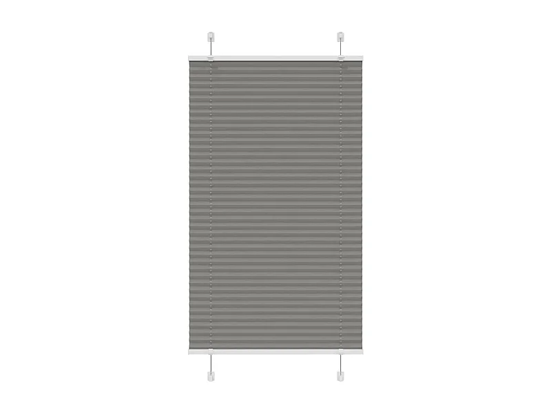 Store plissé anthracite 75x150 cm largeur du tissu 74,4 cm