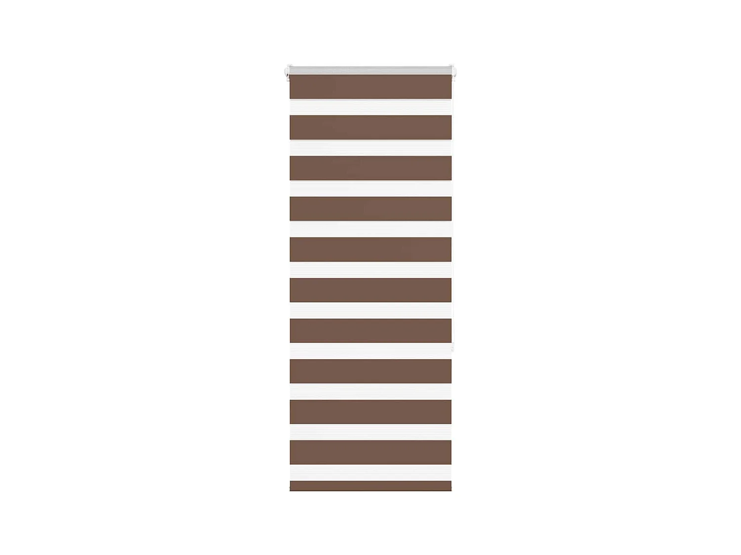 Store zèbre marron 60x150 cm largeur du tissu 55,9 cm polyester
