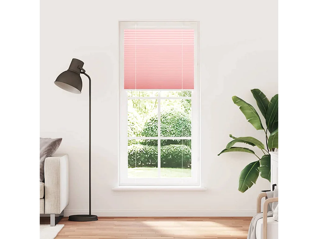 Estor Plisado rosa 100x200 cm Tela Ancho 99,4 cm Poliéster