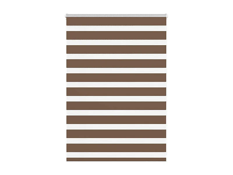 Store zèbre marron 110x100cm largeur du tissu 105,9cm polyester