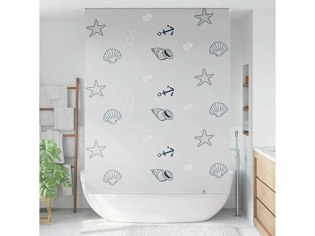 Store enrouleur de douche 150x240 cm largeur du tissu 146 cm