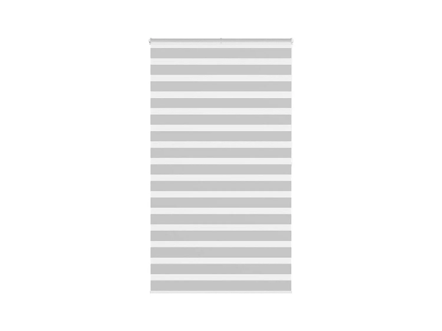 Estor cebra gris claro 125x200cm tejido ancho 120,9cm poliéster