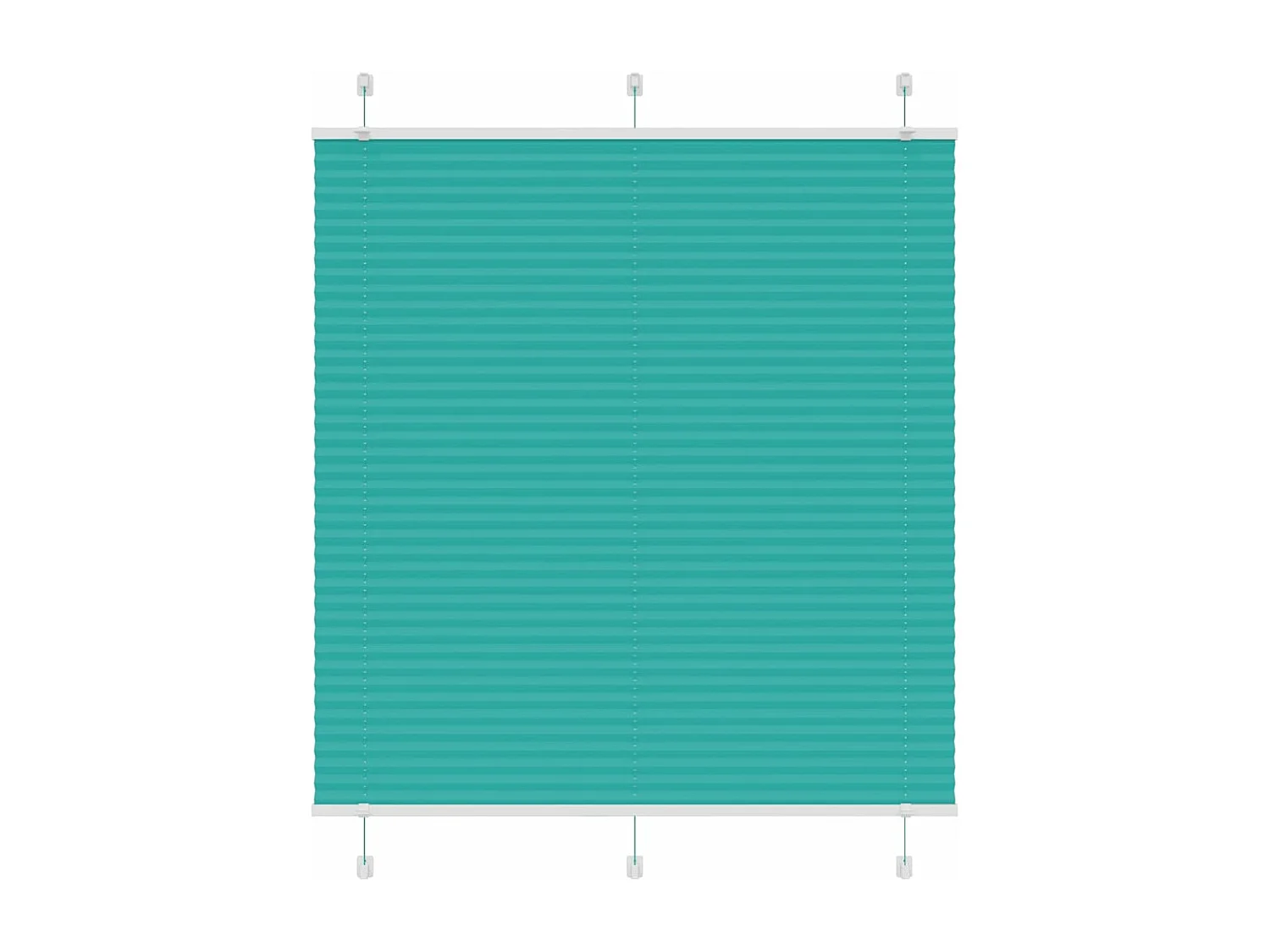 Store plissé vert pétrole 115x150cm largeur du tissu 114,4cm